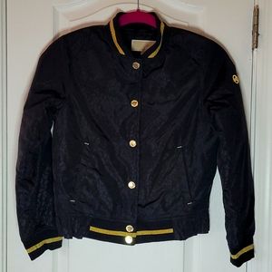 108- Michael Michael Kors  Black Leopard Jacket 10/12